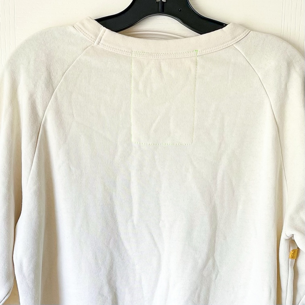 Aviator Nation Daydream Crew Sweatshirt Rainbow Vintage White Small EUC - Picture 7 of 8